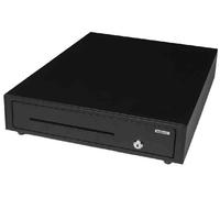 Safescan LD-4141 Cajón portamonedas uso ocasional para el efectivo - Caja registradora con 4 apartados para billetes y 8 para monedas - Caja dinero conexión RJ-12 - Cajón portamonedas 41x41,5x11,5 cm