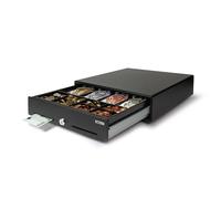 Safescan SD-3540 Cajón portamonedas uso normal para el efectivo - Caja registradora con 4 apartados para billetes y 8 para monedas - Caja dinero con conexión RJ-12 - Cajón portamonedas 35x40,5x10,5 cm
