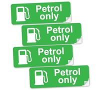 SAFESIGN - Pegatinas de gasolina y diésel, autoadhesivas, impermeables, para tapa de combustible y tanque (PETROL)