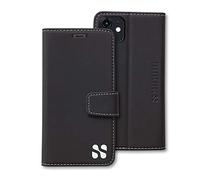 SafeSleeve EMF Protection Anti Radiation iPhone Case: iPhone 11 RFID Card Holder Blocking Wallet Cell Phone, Adjustable Stand Case, Vegan Leather for Women & Men (Black)