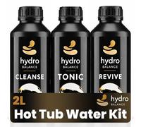 SafeSplash Hydro Balance - Kit de limpieza para bañera de hidromasaje - Sistema de limpieza, tónico y revivencia de 3 pasos | Descarga y limpiador de tuberías de hidromasaje | Cuidado de spa de
