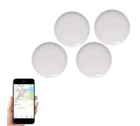SafeSync GPS Tracker, GPS Anti-Lost Tracker, Waterproof & Magnetic GPSES Car Trackers, Real-Time Location Trackers, Item Finder for Vehicles, Trucks, Pets, Valuables (4pcs,White)