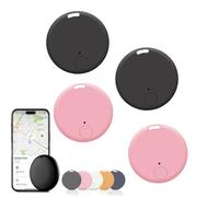 Safesync GPS Tracker, Safe Sync GPS Tracker, Real-Time Location with Magnetic Case, for Vehicles, Cars, Trucks, Loved Ones, Waterproof & Magnetic (2 PCS Black+2 PCS Pink)