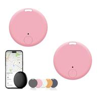 Safesync GPS Tracker, Safe Sync GPS Tracker, Real-Time Location with Magnetic Case, for Vehicles, Cars, Trucks, Loved Ones, Waterproof & Magnetic (2 PCS Pink)