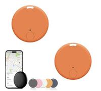 Safesync GPS Tracker, Safe Sync GPS Tracker, Real-Time Location with Magnetic Case, for Vehicles, Cars, Trucks, Loved Ones, Waterproof & Magnetic (2 PCS Orange)