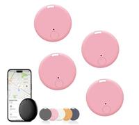 Safesync GPS Tracker, Safe Sync GPS Tracker, Real-Time Location with Magnetic Case, for Vehicles, Cars, Trucks, Loved Ones, Waterproof & Magnetic (4 PCS Pink)