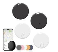 Safesync GPS Tracker, Safe Sync GPS Tracker, Real-Time Location with Magnetic Case, for Vehicles, Cars, Trucks, Loved Ones, Waterproof & Magnetic (2 PCS White+2 PCS Black)