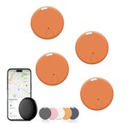Safesync GPS Tracker, Safe Sync GPS Tracker, Real-Time Location with Magnetic Case, for Vehicles, Cars, Trucks, Loved Ones, Waterproof & Magnetic (4 PCS Orange)