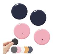 Safesync GPS Tracker, Safe Sync GPS Tracker, Waterproof & Magnetic Car Trackers Tracking Device, Real-Time Location Trackers with Magnetic Case, for Vehicles, Trucks, Pets, Valuables (Pink #2+Blue #2)