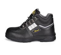 SAFETOE Botas de Seguridad para Hombres Modelo 8027RB - Punta de Acero, Resistentes a Deslizamientos/Aceite, ESD, Impermeables y Transpirables de Cuero S3 SR FO HRO