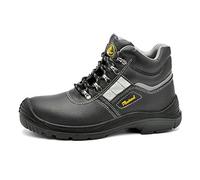 Safetoe Zapatos de Seguridad Hombres y Mujeres, 8027BN S3 Botas de Seguridad para Hombres con Cuero Impermeable, Puntera de Material, Punta de Acerol Ligeros Calzado, Zapatillas Para Plantilla Comodas