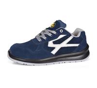 SAFETOE Zapatos de Seguridad para Hombres con Puntera de Fibra de Vidrio 7328 Zapatillas Ultra-Ligeras Azul (Talla 40, Azul)