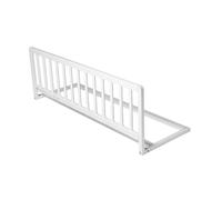 Safetots Barrera de Cama de Madera, Blanca, 38cm de Alto x 110cm de Ancho, Barrera para Cama Infantil para Seguridad, Baranda de Cama Infantil Segura, Preensamblada, Instalación Fácil