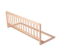 Safetots Barrera de Cama de Madera, Natural, 38cm de Alto x 110cm de Ancho, Barrera para Cama Infantil para Seguridad, Baranda de Cama Infantil Segura, Preensamblada, Instalación Fácil