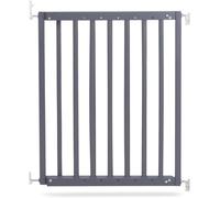 Safetots Barrera de Escalera de Madera Maciza con Fijación por Tornillos, Gris, 63,5 cm - 105,5 cm, Puerta de Bebé de Madera, Barrera de Seguridad de Ajuste de Tornillo