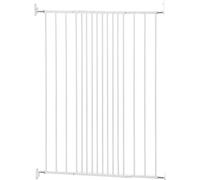 Safetots Barrera de Seguridad Extra Alta para Escaleras con Fijación por Tornillos, 62,5cm - 106,8cm, Blanca, 103,5cm de Altura, Barrera de Seguridad para Escaleras para Niños Pequeños y Bebés