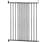 Safetots Barrera de seguridad para escaleras de bebé atornillada Extra Alta, 62.5cm - 106.8cm, Negra, 103.5cm de altura, Barrera de seguridad para escaleras para niños pequeños y bebés