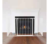 Safetots Barrera de Seguridad para Chimenea, 38cm de Profundidad x 138cm de Ancho, Blanca, 70cm de Alto, Seguridad para Niños y Mascotas, Protección para Bebés y Niños Pequeños, Instalación Fácil