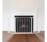 Safetots Barrera de Seguridad para Chimenea, 69cm de Profundidad x 118cm de Ancho, Blanca, 70cm de Alto, Seguridad para Niños y Mascotas, Protección para Bebés y Niños Pequeños, Instalación Fácil