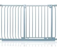 Safetots Barrera Elite de Seguridad para Bebés, 125cm - 134cm, Gris Mate, Barrera de Presión para Escaleras, Puerta de Seguridad para Bebés para Puertas, Pasillos y Espacios, Barrera de Seguridad