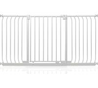 Safetots Barrera Elite de Seguridad para Bebés, 152cm - 161cm, Blanca Mate, Barrera de Presión para Escaleras, Puerta de Seguridad para Bebés para Puertas, Pasillos y Espacios, Barrera de Seguridad
