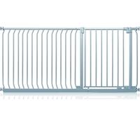 Safetots Barrera Elite de Seguridad para Bebés, 171cm - 180cm, Gris Mate, Barrera de Presión para Escaleras, Puerta de Seguridad para Bebés para Puertas, Pasillos y Espacios, Barrera de Seguridad