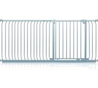 Safetots Barrera Elite de Seguridad para Bebés, 189cm - 198cm, Gris Mate, Barrera de Presión para Escaleras, Puerta de Seguridad para Bebés para Puertas, Pasillos y Espacios, Barrera de Seguridad