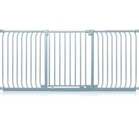 Safetots Barrera Elite de Seguridad para Bebés, 197cm - 206cm, Gris Mate, Barrera de Presión para Escaleras, Puerta de Seguridad para Bebés para Puertas, Pasillos y Espacios, Barrera de Seguridad