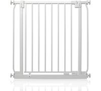 Safetots Barrera Elite de Seguridad para Bebés, 65,5cm - 74,5cm, Blanca Mate, Barrera de Presión para Escaleras, Puerta de Seguridad para Bebés para Puertas y Pasillos, Barrera de Seguridad