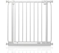 Safetots Barrera Elite de Seguridad para Bebés, 71cm - 80cm, Blanca Mate, Barrera de Presión para Escaleras, Puerta de Seguridad para Bebés para Puertas, Pasillos y Espacios, Barrera de Seguridad