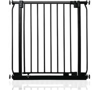 Safetots Barrera de Seguridad Elite, 71cm - 80cm, Negro Mate, Barrera de Presión para Escaleras, Puerta de Seguridad para Bebés para Puertas, Pasillos y Espacios, Barrera de Seguridad