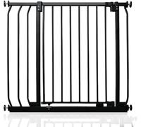 Safetots Barrera Elite de Seguridad para Bebés, 80cm - 89cm, Negra Mate, Barrera de Presión para Escaleras, Puerta de Seguridad para Bebés para Puertas, Pasillos y Espacios, Barrera de Seguridad