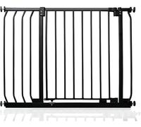Safetots Barrera Elite de Seguridad para Bebés, 89cm - 98cm, Negra Mate, Barrera de Presión para Escaleras, Puerta de Seguridad para Bebés para Puertas, Pasillos y Espacios, Barrera de Seguridad