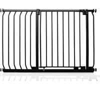 Safetots Barrera Elite de Seguridad para Bebés, 98cm - 107cm, Negra Mate, Barrera de Presión para Escaleras, Puerta de Seguridad para Bebés para Puertas, Pasillos y Espacios, Barrera de Seguridad