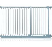 Safetots Barrera Extra Alta Elite de Seguridad para Bebés, 171cm - 180cm, Gris Mate, Extra Alta de 100cm de Altura, Barrera de Presión para Escaleras, Puerta de Seguridad para Bebés para Puertas