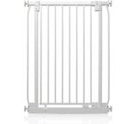 Safetots Barrera de Seguridad Extra Alta Elite, 65.5cm - 74.5cm, Blanco Mate, Extra Alta de 100cm de Altura, Barrera de Presión para Escaleras, Puerta de Seguridad para Bebés para Puertas