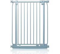 Safetots Barrera Extra Alta Elite de Seguridad para Bebés, 71cm - 80cm, Gris Mate, Extra Alta de 100cm de Altura, Barrera de Presión para Escaleras, Puerta de Seguridad para Bebés para Puertas