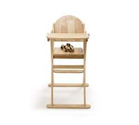 Safetots Deluxe Putaway Silla Alta Plegable de Madera, Natural, Silla alta para bebé y niño pequeño, Preensamblada, Elegante, Práctica y Ahorro de Espacio