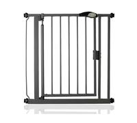 Safetots Puerta de Seguridad Autoajustable con Cierre Automático, 75cm - 82cm, Gris Grafito, Puerta de bebé con Cierre automático, Barrera de Seguridad para niños pequeños, Instalación fácil