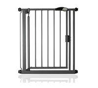 Safetots Puerta de Seguridad Autoajustable con Cierre Automático, Estrecha, 68.5cm - 75cm, Gris Grafito, Puerta de bebé con Cierre automático, Barrera de Seguridad para niños pequeños