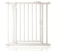 Safetots Puerta de Seguridad Autoajustable con Cierre Automático, Extra Estrecha, 61cm - 66,5cm, Blanca, Puerta de bebé con cierre automático, Barrera de seguridad para niños pequeños