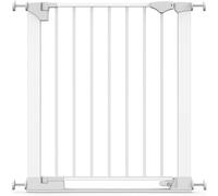 Safetots Puerta De Seguridad SafeStep, Blanca, 68cm - 75cm, Puerta de Seguridad Extra Baja, Ajuste por Presión, Puerta para Bebés para Escaleras, Pasillos y Puertas