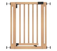 Safetots Puerta Elegante de Seguridad De Madera, Natural, 63cm - 71cm, Puerta de Seguridad con Ajuste por Presión, Puerta para Bebés para Escaleras, Pasillos y Puertas