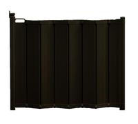 Safetots Puerta Plegable y Retráctil Automática para Bebés, 55cm - 89cm, Negra, puerta plegable para escaleras de bebés, cancela de seguridad retráctil