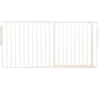 Safetots Separador de Ambientes de Múltiples Paneles, Hasta 154cm de Ancho, Blanca, 70cm de Altura, Divisor de Ambiente con Puerta para Bebés y Niños Pequeños, Instalación Fácil