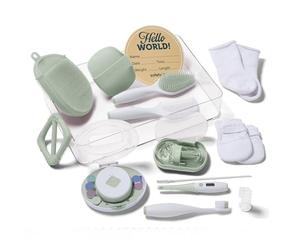 Safety 1st Baby's 1st Welcome Home Health and Grooming Kit, 12 piezas de cuidado del recién nacido con lima eléctrica de uñas y caja de almacenamiento