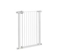 Safety 1st Easy Close Extra Tall Metal Safety gate 91 cm de altura, puerta para niños, escaleras, puertas y compartimentos con dimensiones 73-80 cm, puerta para perros de interior, metal color blanco