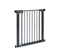 Safety 1st Easy Close Metal, Barrera Seguridad Niños 73-80 cm, Negra | Valla Seguridad Infantil, Ampliable hasta 108 cm, Fácil Cierre, Apertura con Una Mano, Sin Tornillos, Doble Bloqueo