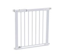Safety 1st SecureTech Flat Step Practical Safety Metal Gate with Thin Step Over Bar, Ideal for Kids and Pets, 73 to 80 cm, White