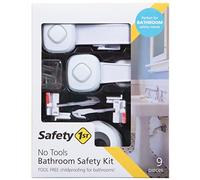 Safety 1st Room Solutions: Kit de seguridad de baño de lujo a prueba de bebés sin herramientas, incluye cerraduras para inodoro, gabinete, cajones y más